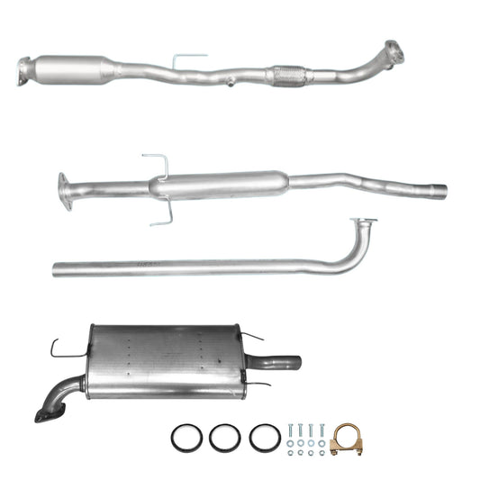Toyota Solara 2.4L (2004-2006) Catalytic Converter with Flex Pipe, Resonator and Muffler