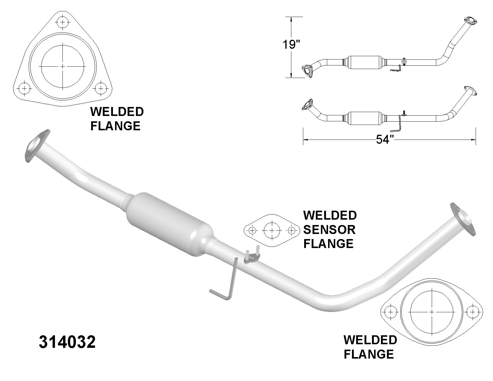 Toyota Sequoia 4.7L V8 (2001-2004) Driver Side Catalytic Converter
