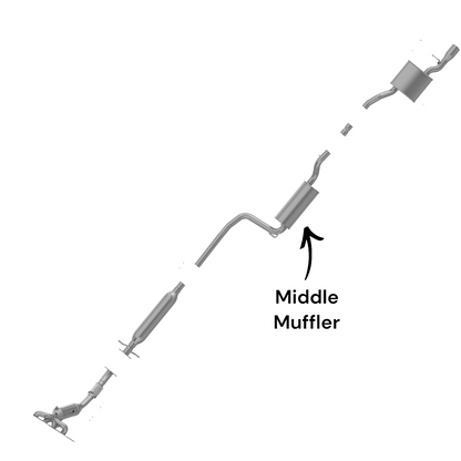 Ford Focus 2.0L (2008-2011) (Except PZEV) Middle Muffler