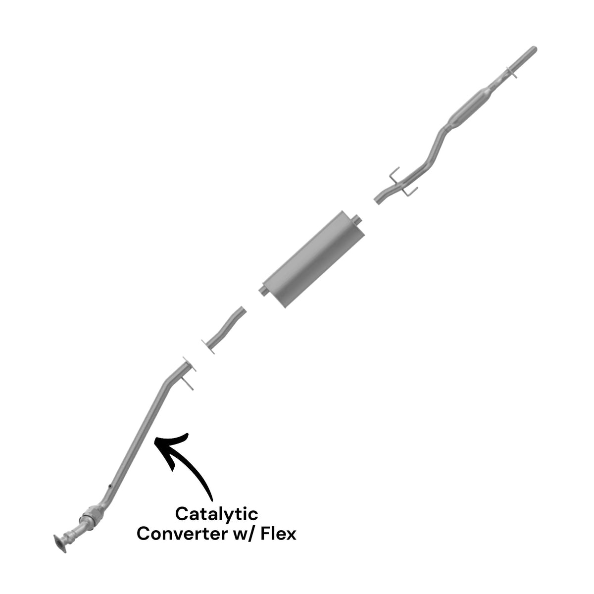 Pontiac Montana 3.5L (2005, 2006) (FWD) Catalytic Converter With Flex