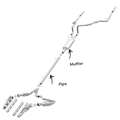 Ram 1500 5.7L (2011-2018) Pipe with Muffler