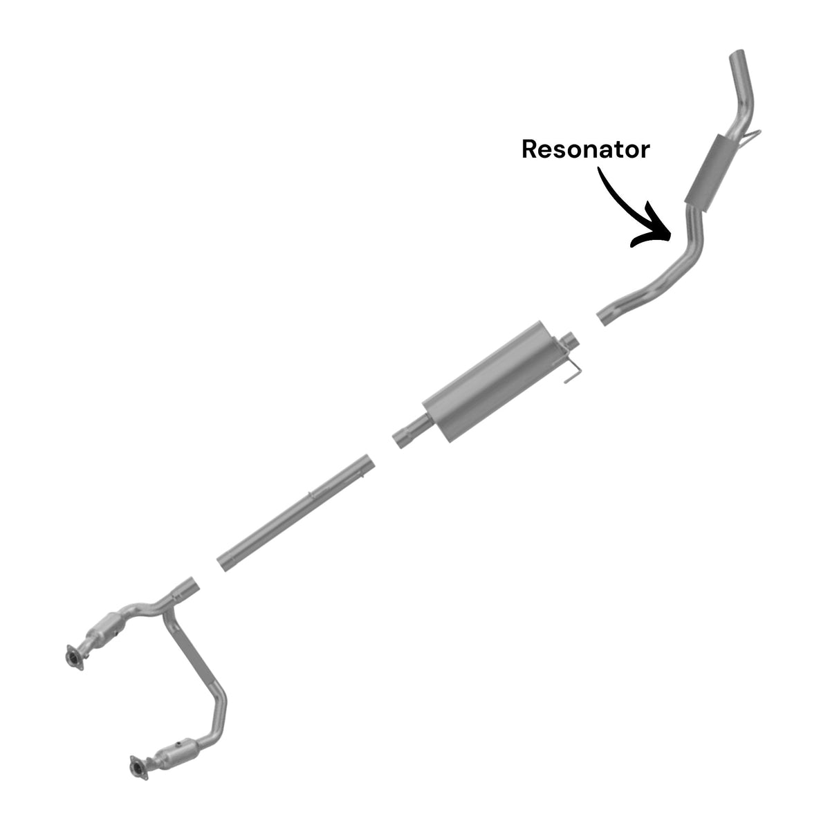 Ram 1500 5.7L (2011, 2018) (Single Exhaust) Resonator