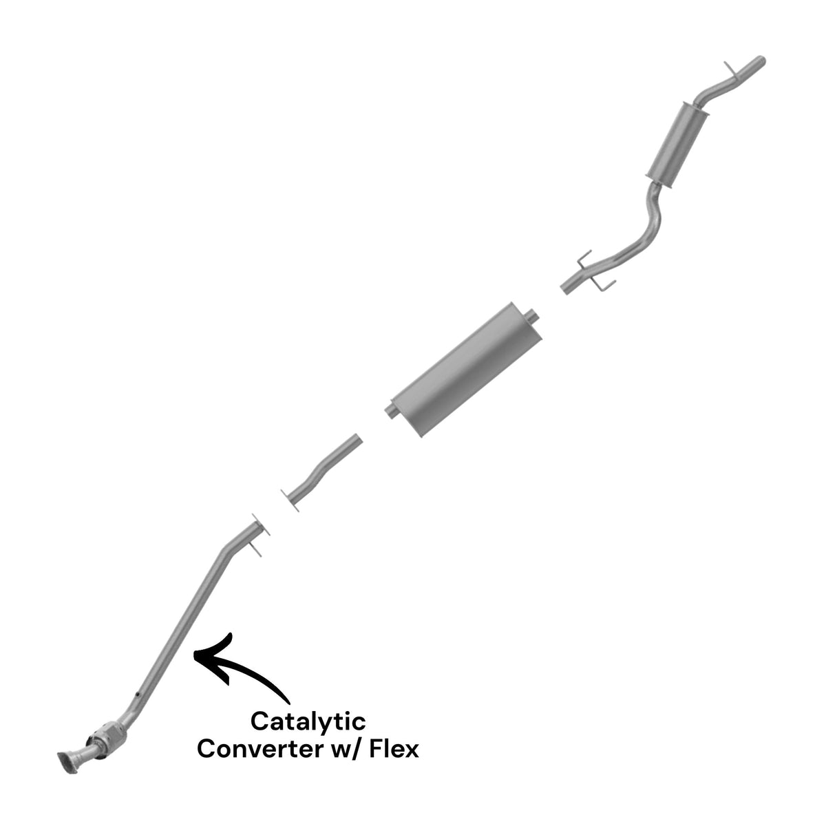 Saturn Relay 3.9L (2007) Catalytic Converter With Flex