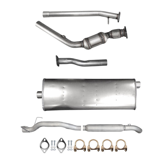 Chevrolet Uplander 3.9L (2007, 2008) (Without Sport Package) (121.1" Wheelbase) Catalytic Converter With Flex, Axel Pipe, Muffler, Resonator