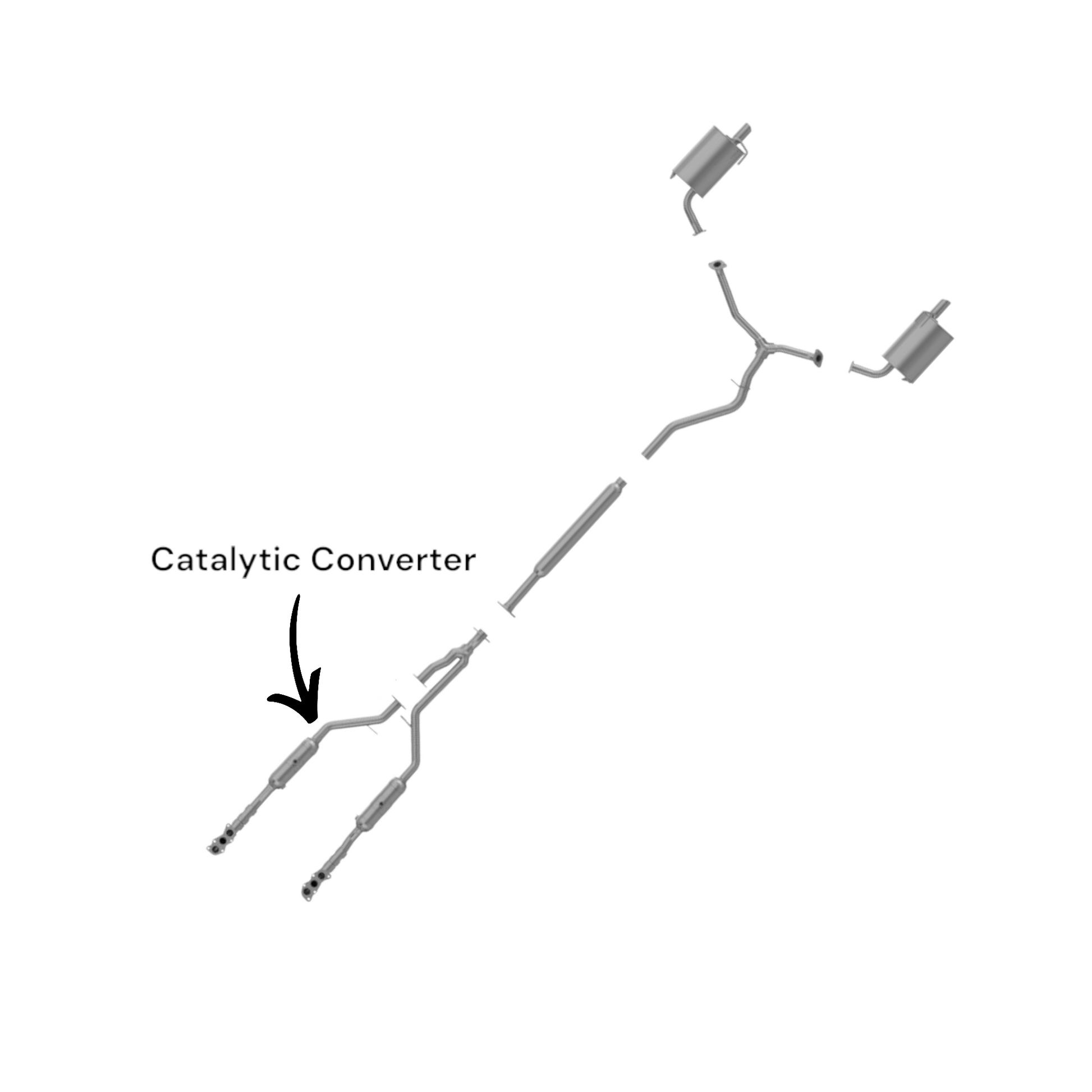 Subaru Tribeca 3.6L (2010-2014) Right-Side Catalytic Converter