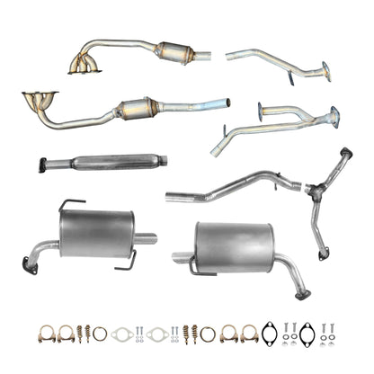 Subaru Tribeca 3.6L (2010-2014) Left & Right Catalytic Converter, Resonator, Y-Pipe, Left & Right Mufflers