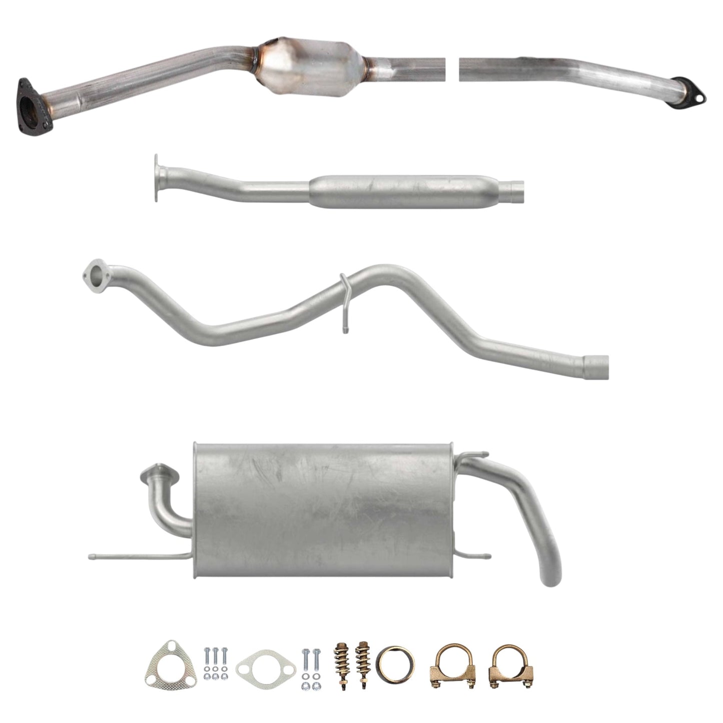 Subaru Crosstrek 2.0L (2016-2017) (Non-Hybrid) Catalytic Converter, Resonator, Pipe and Muffler