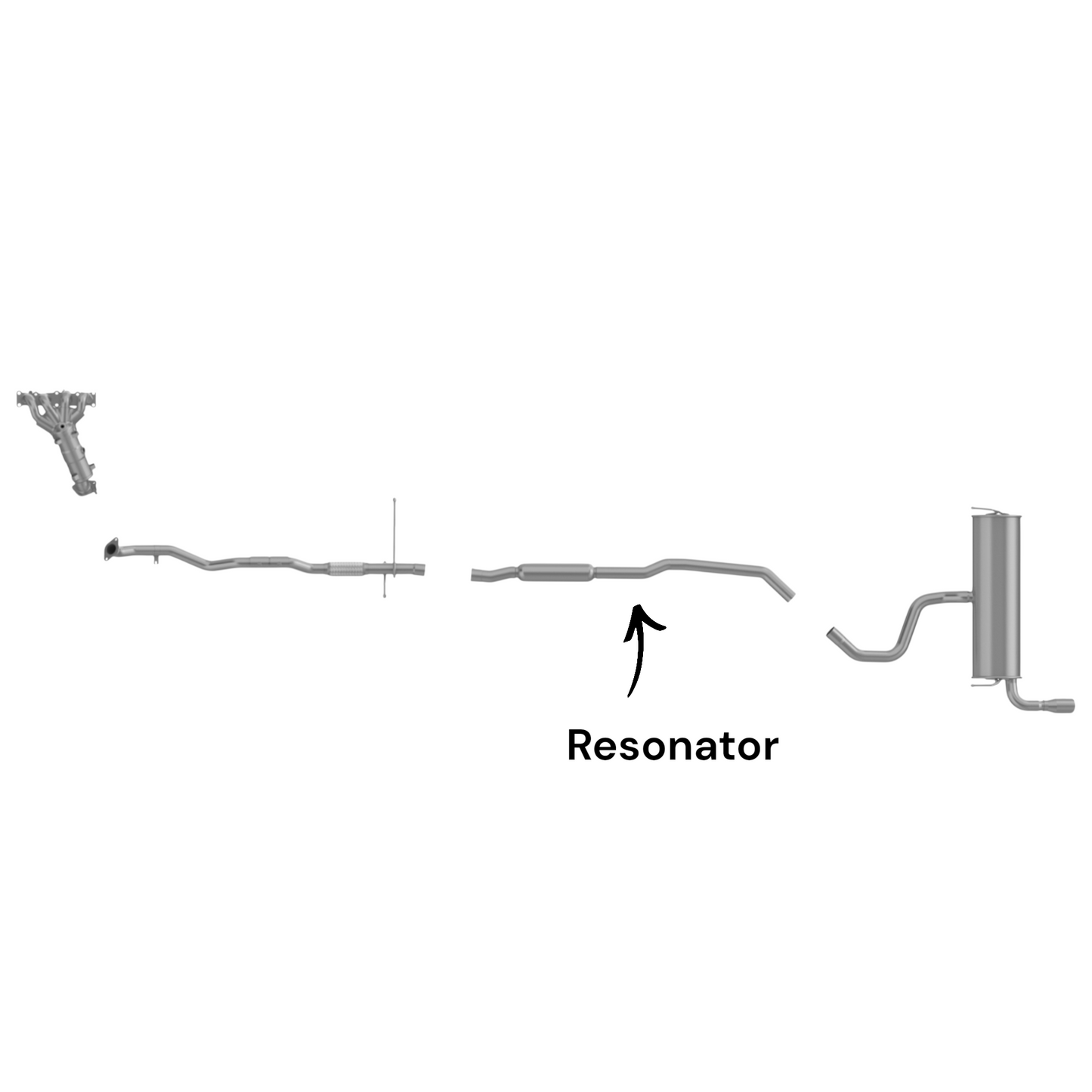 Jeep Cherokee 2.4L (2014-2019) (AWD) Resonator