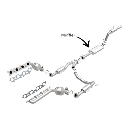 Lexus GX470 4.7L (2003 & 2004) V8 Muffler
