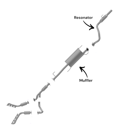 Toyota 4Runner 4.7L (2003-2004) Muffler and Resonator