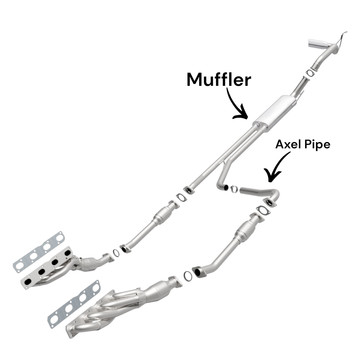 Nissan Armada 5.6L (2007-2015) Axel pipe with Muffler