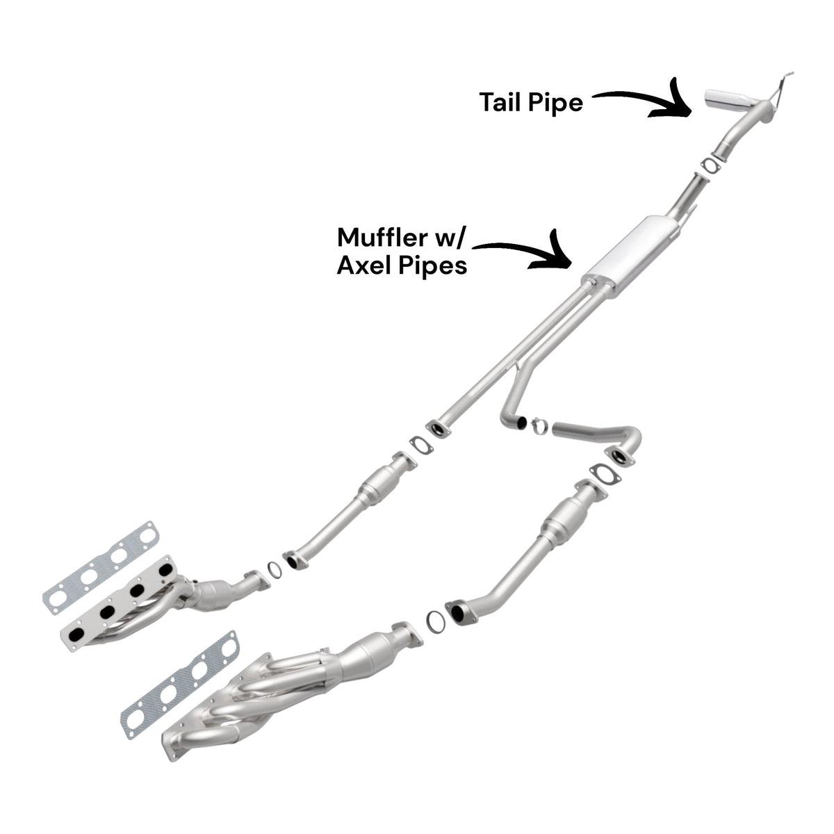 Infiniti QX56 5.6L (2007-2010) Muffler & Tail Pipe