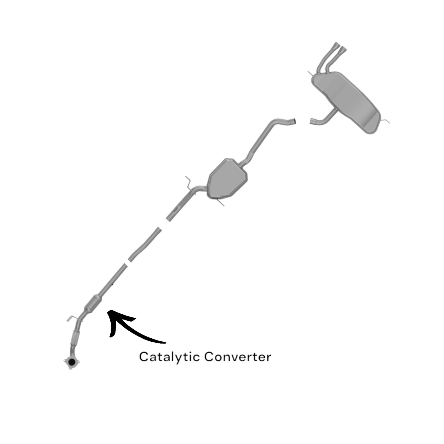 Audi A3 2.0L (2006-2008) Catalytic Converter 