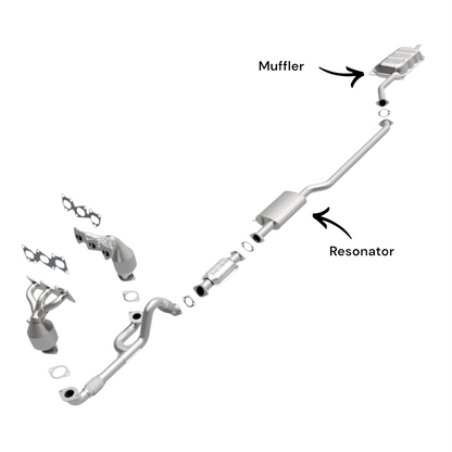 Résonateur et silencieux pour Hyundai Santa Fe 3.5L (2010-2012)