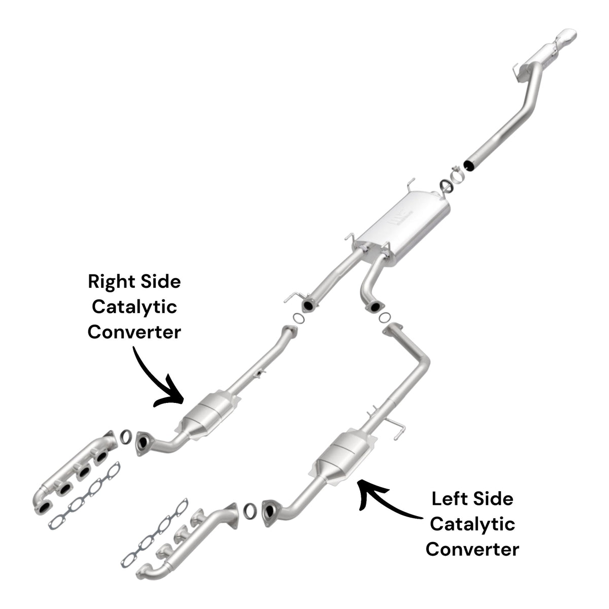 Toyota Sequoia 4.7L (2005-2007) Right & Left Side Catalytic Converters