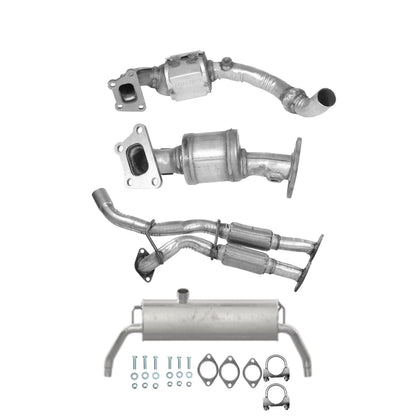 Cadilac SRX 3.6L 2012-2016 Front Right and Left Converters, Flex Pipes and Muffler