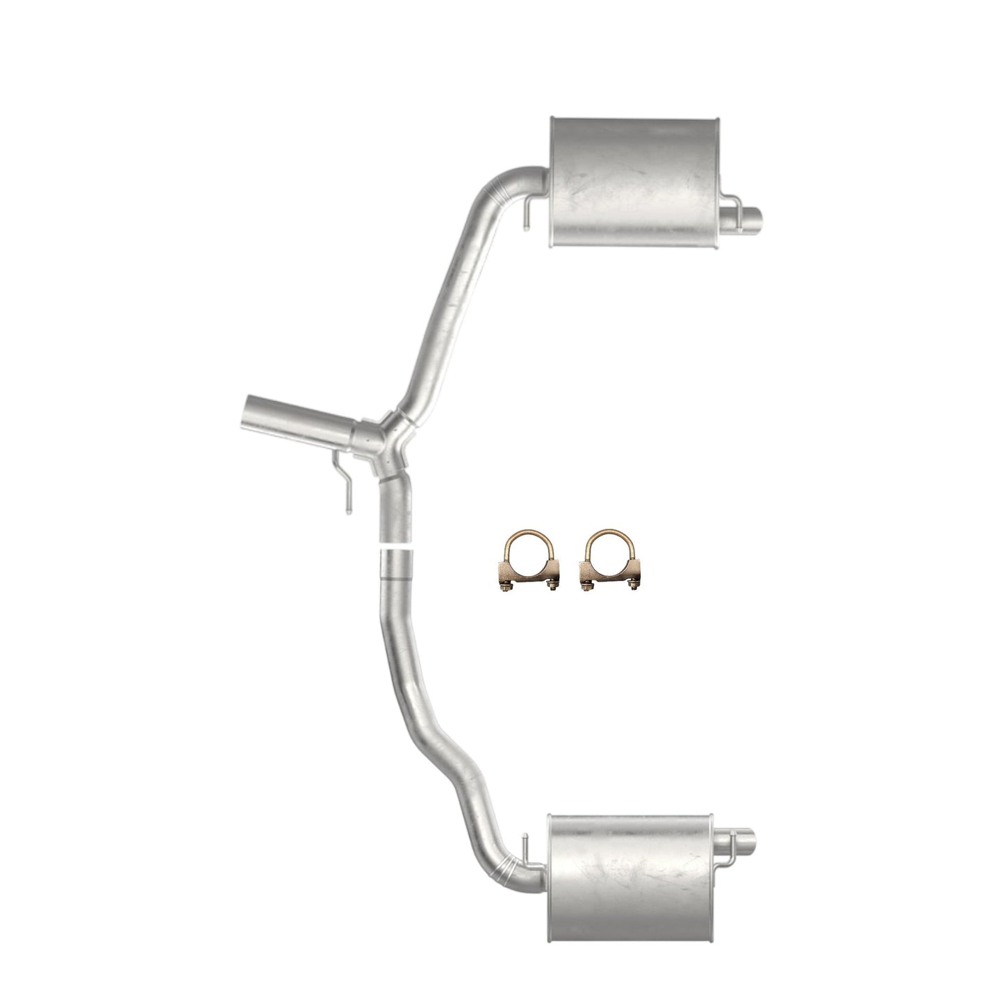 Chrysler 300 3.6L (2015-2017) Y Pipe With Left And Right Side Muffler.