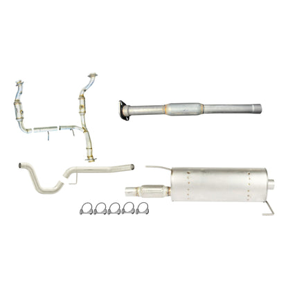Convertisseurs catalytiques, résonateur, silencieux et tuyau d'échappement pour Ford F-150 2015-2020 2.7L Turbo (W/B-141.0)