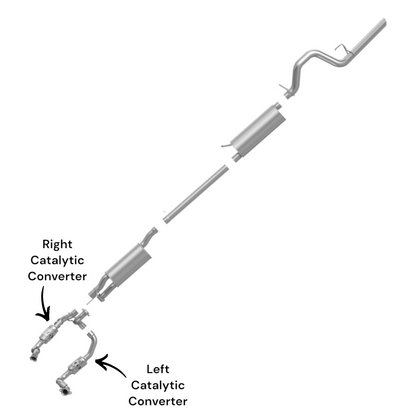 Convertisseur côté gauche et droit pour Ford F-350 Super Duty 6.2L (2011-2017)