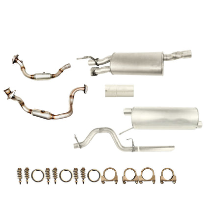 Ford F-250 Super Duty 6.2L (2011-2016) (Extended Cap Pickup) (Short Bend) Catalytic Converter, Muffler Set, Pipe And Tail Pipe