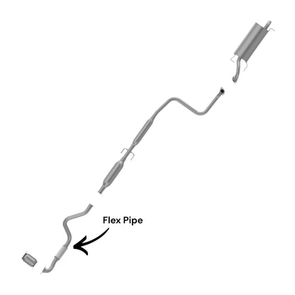 Chevrolet Aveo5 1.6L (2007, 2008) (Hatchback) Flex Pipe