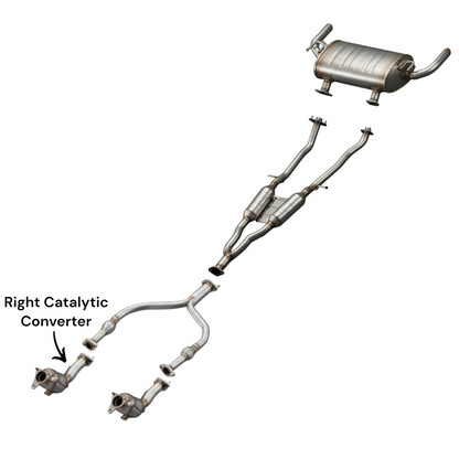 Infiniti Q50 3.0L (2016-2019) Right Side Converters
