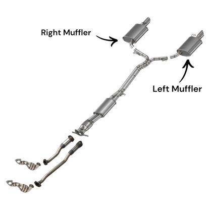 Ford Police Interceptor Utility 3.5L (2014-2015) (Turbo) Left and Right Side Muffler