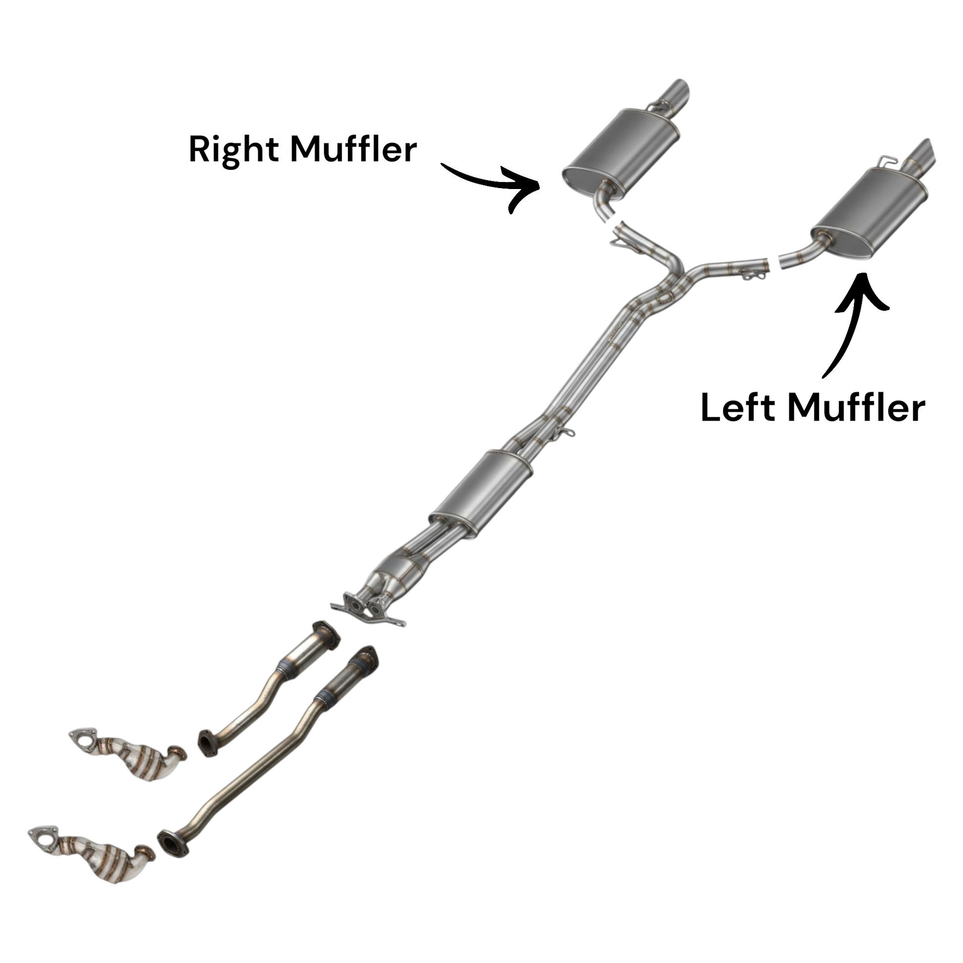 Ford Explorer 3.5L (2013-2015) (Turbo) Left and Right Side Mufflers