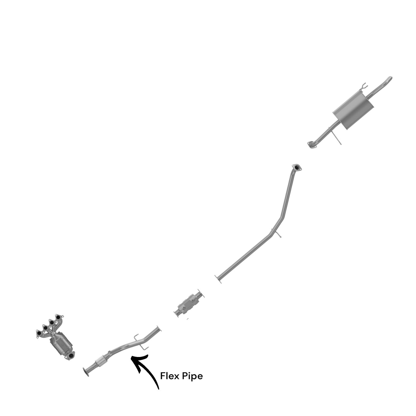 Kia Rio5 1.6L (2010-2011) (Canadian Built) Flex Pipe