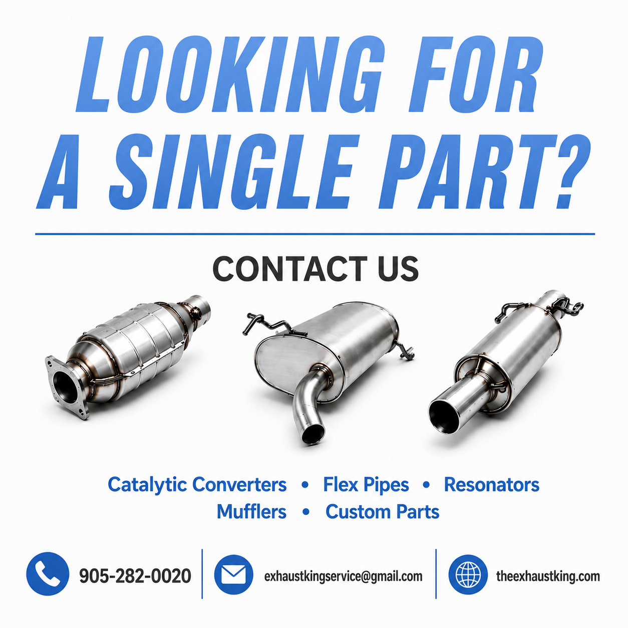 Toyota Corolla 1.8L (2009-2013) (Except S and XRS Sub-Model) Converter with Resonator & Muffler