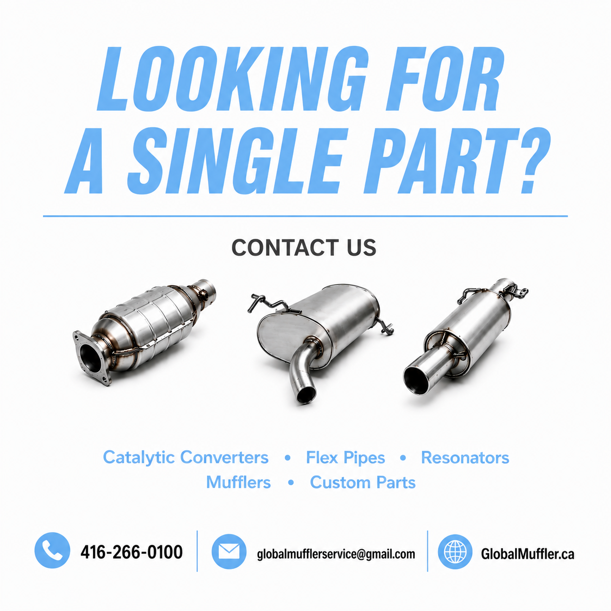 Nissan Frontier 3.3L (1999-2004) Front Left and Right side Catalytic Converters