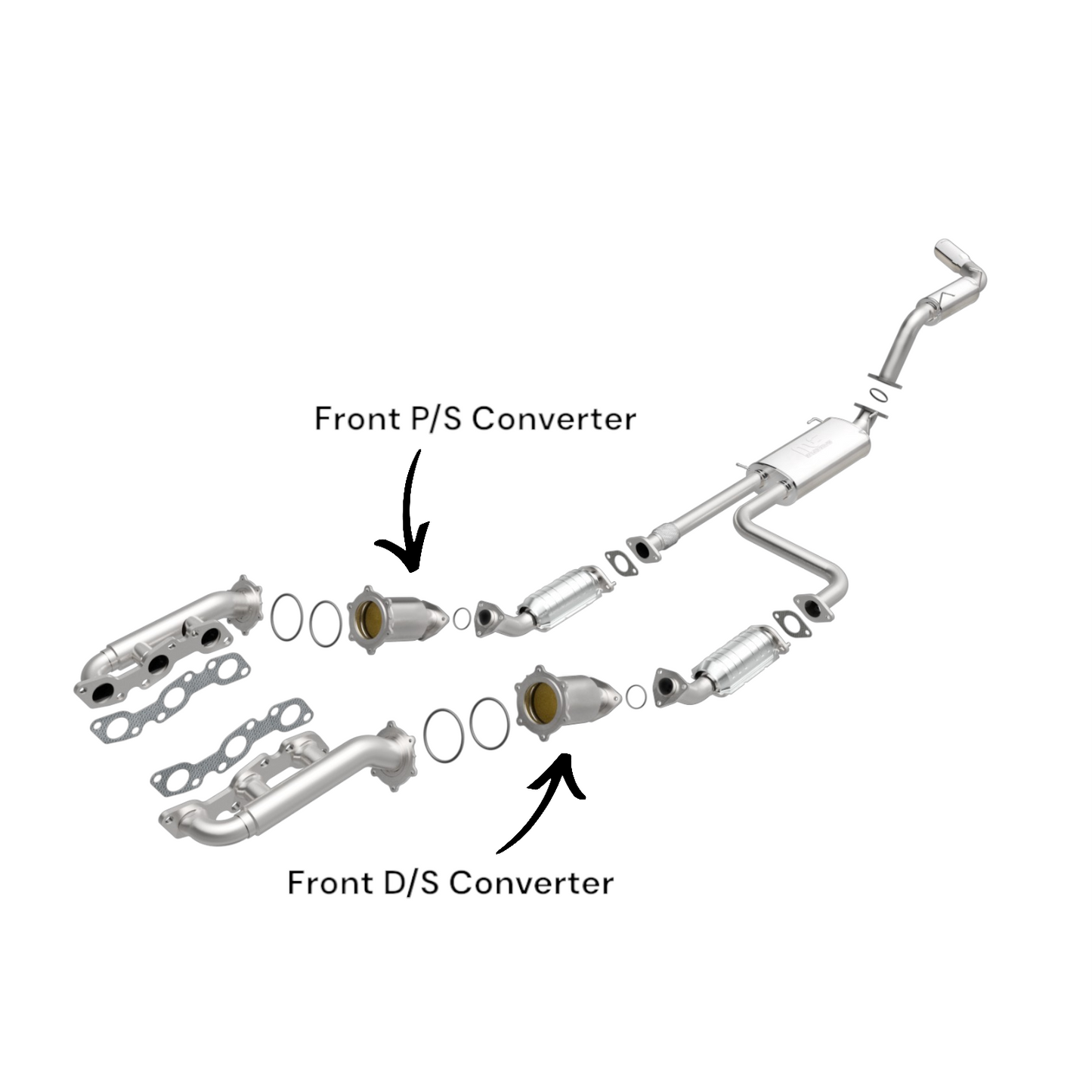 INFINITI QX4 3.3L(1997-2000) /3.5L(2001-2003) Both Side Catalytic Converters