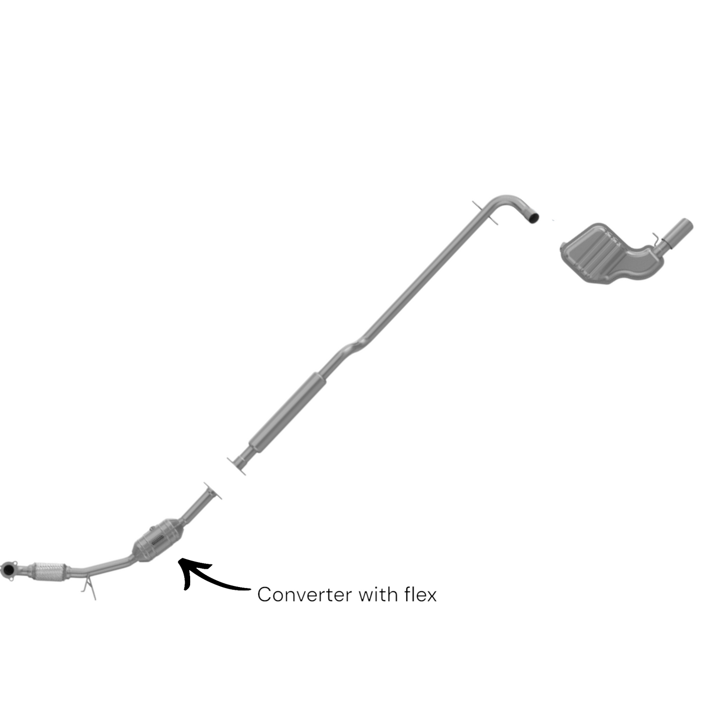 Volvo V702.4L 2003-2005 Catalytic Converter
