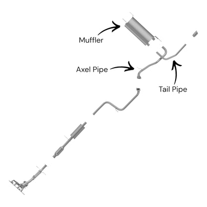 Mazda 3 2.0L (2010-2013) (Sedan) Alex Pipe, Muffler and Tail Pipe
