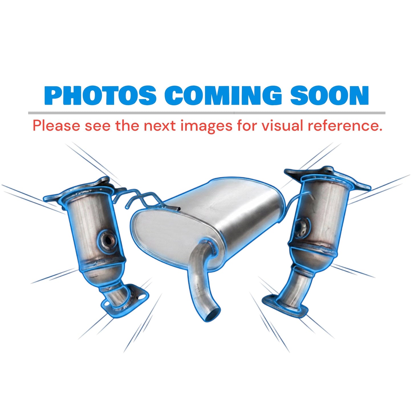 Infiniti QX56 5.6L (2004-2006) Right And Left Side Catalytic Converter, Pipe And Muffler