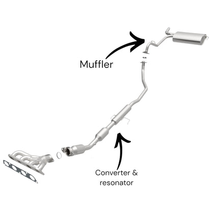Toyota Corolla 1.8L (2009-2013) (Except S and XRS Sub-Model) Converter with Resonator & Muffler